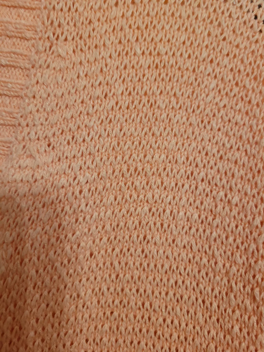 LOFT Peach Knit Button-Front Cardigan - Picture 3 of 6